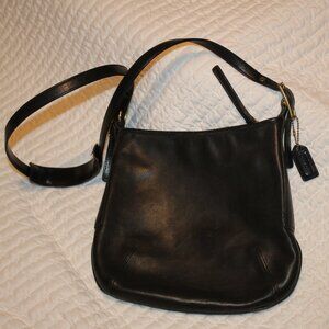 COACH VTG Creed 9204 Black Leather Crossbody Bag preppy Purse 1999 Y2K